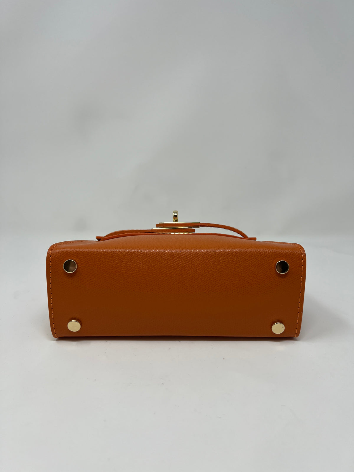 Mini Kallie Genuine Leather Bag in Orange