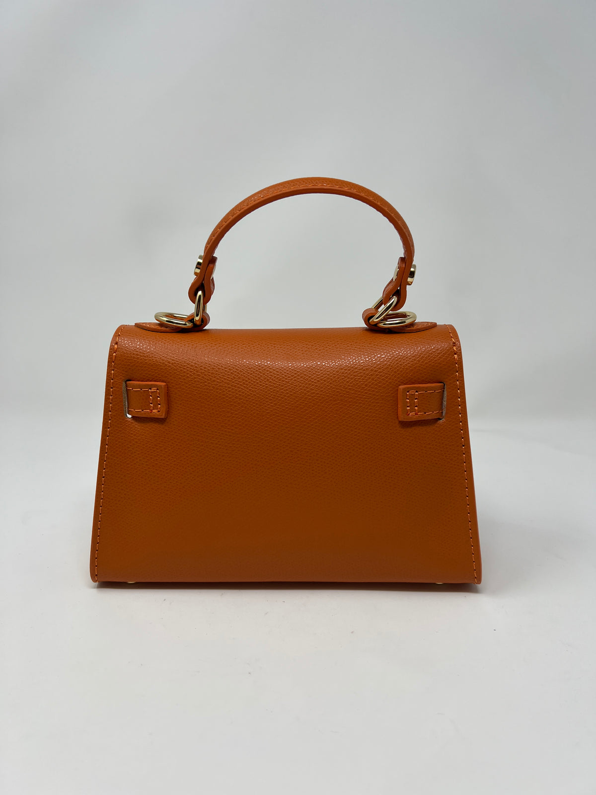 Mini Kallie Genuine Leather Bag in Orange