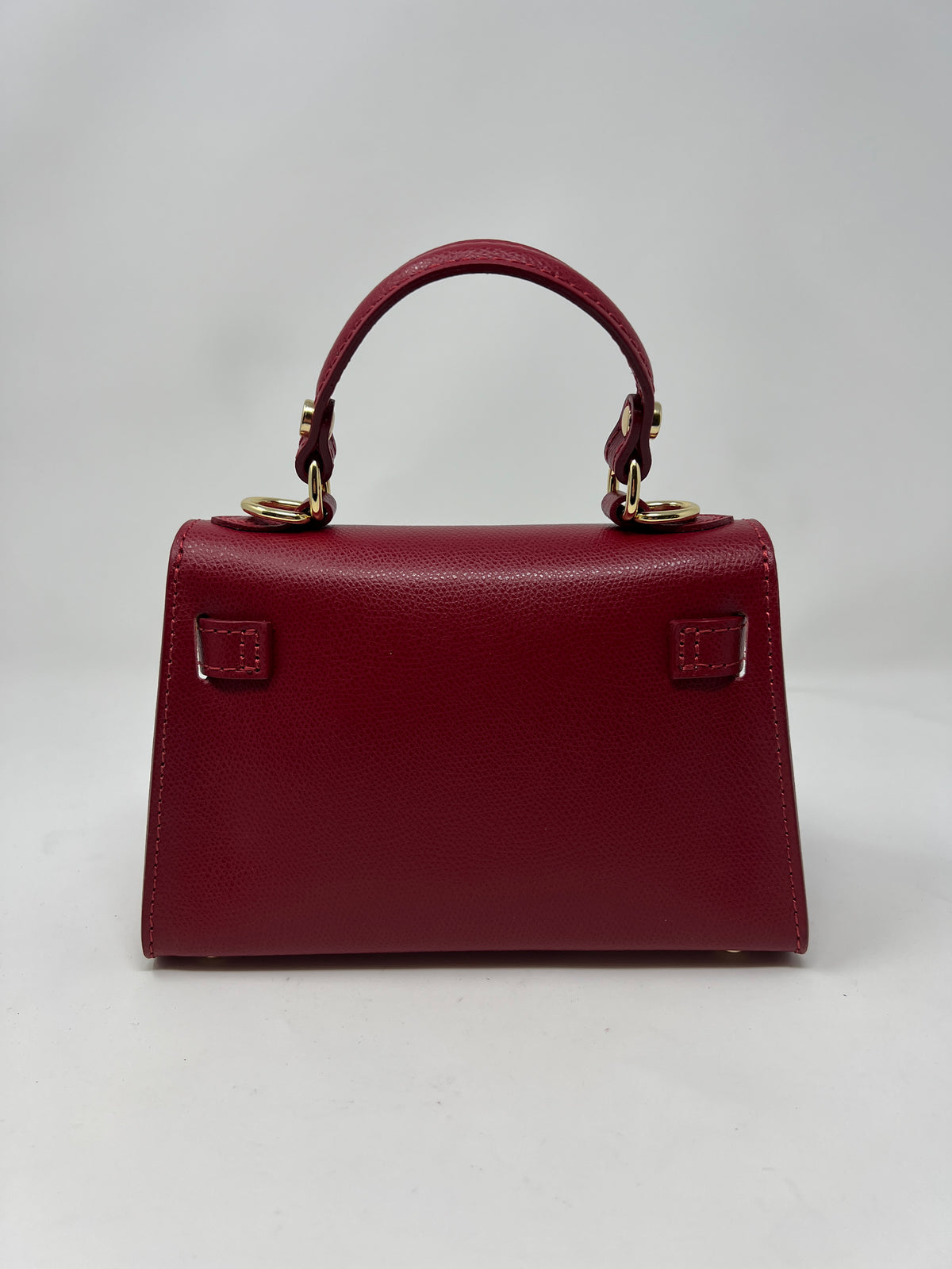 Mini Kallie Genuine Leather Bag in Red