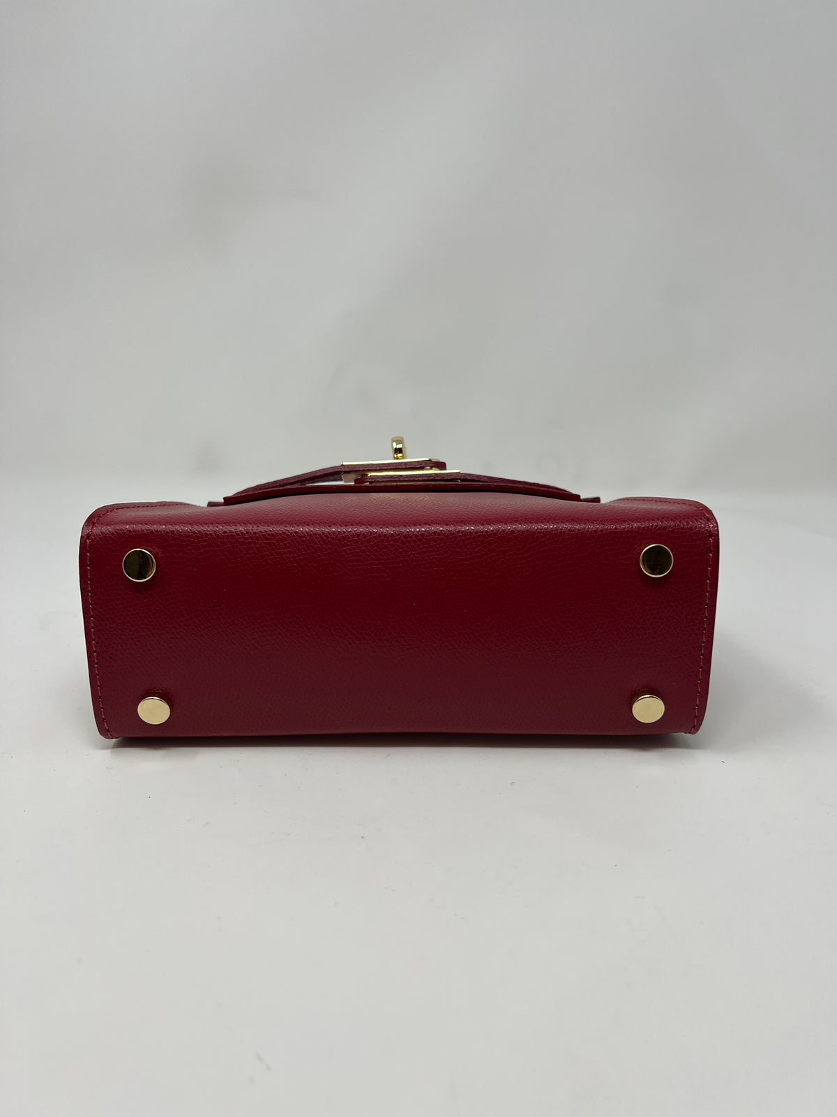 Mini Kallie Genuine Leather Bag in Red
