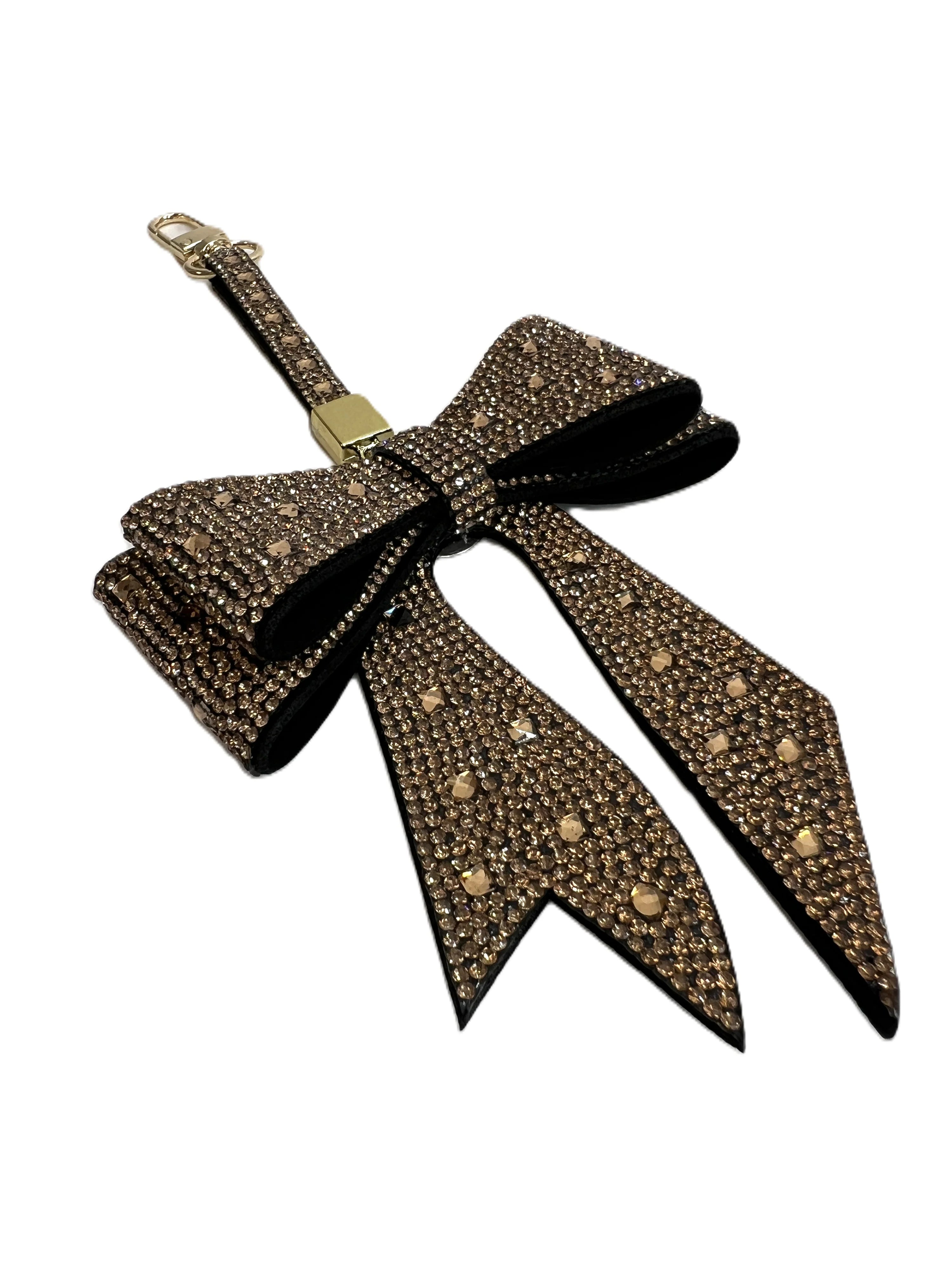 Bejeweled Bow Purse Charm