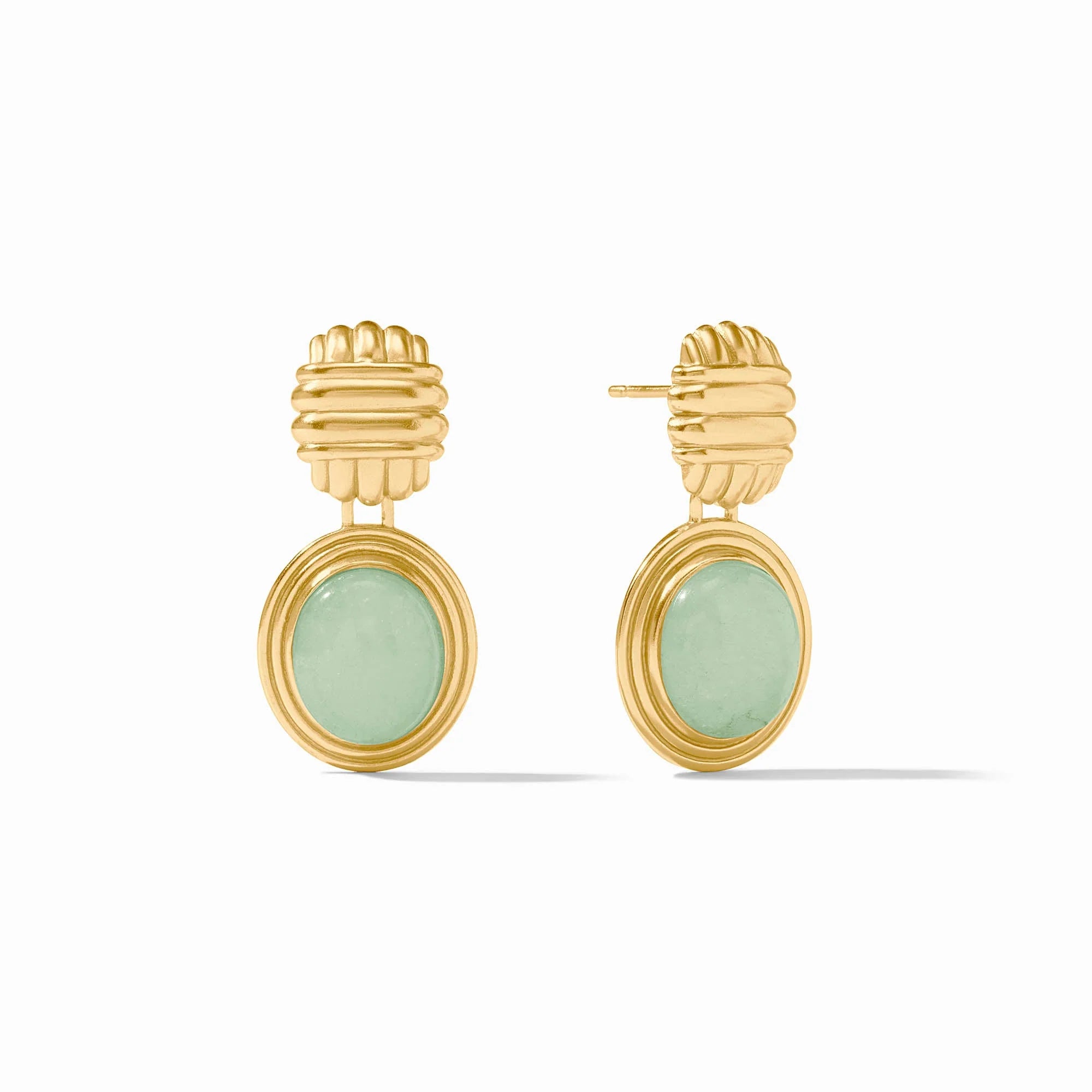 Portofino Stone Earring Aqua Jade