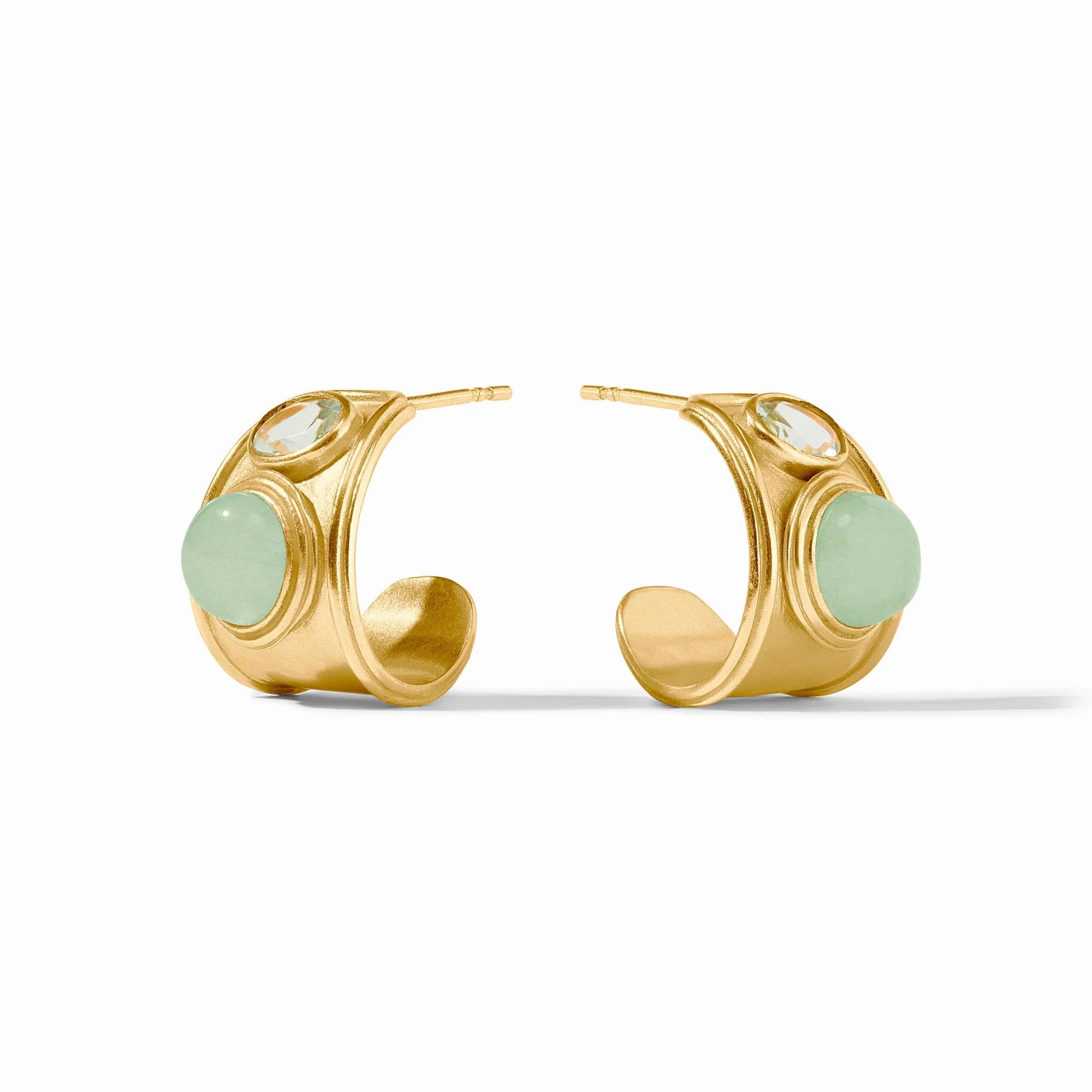 Portofino Stone Hoop Aqua Jade