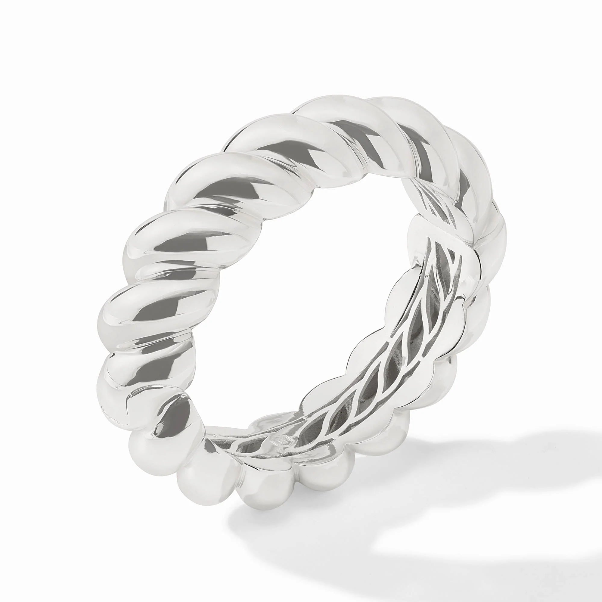 Ravello Statement Hinge Bangle in Silver
