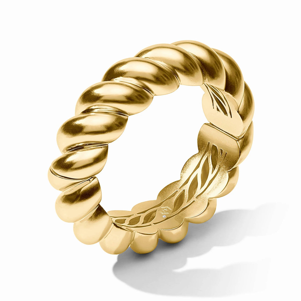Ravello Statement Hinge Bangle in Gold