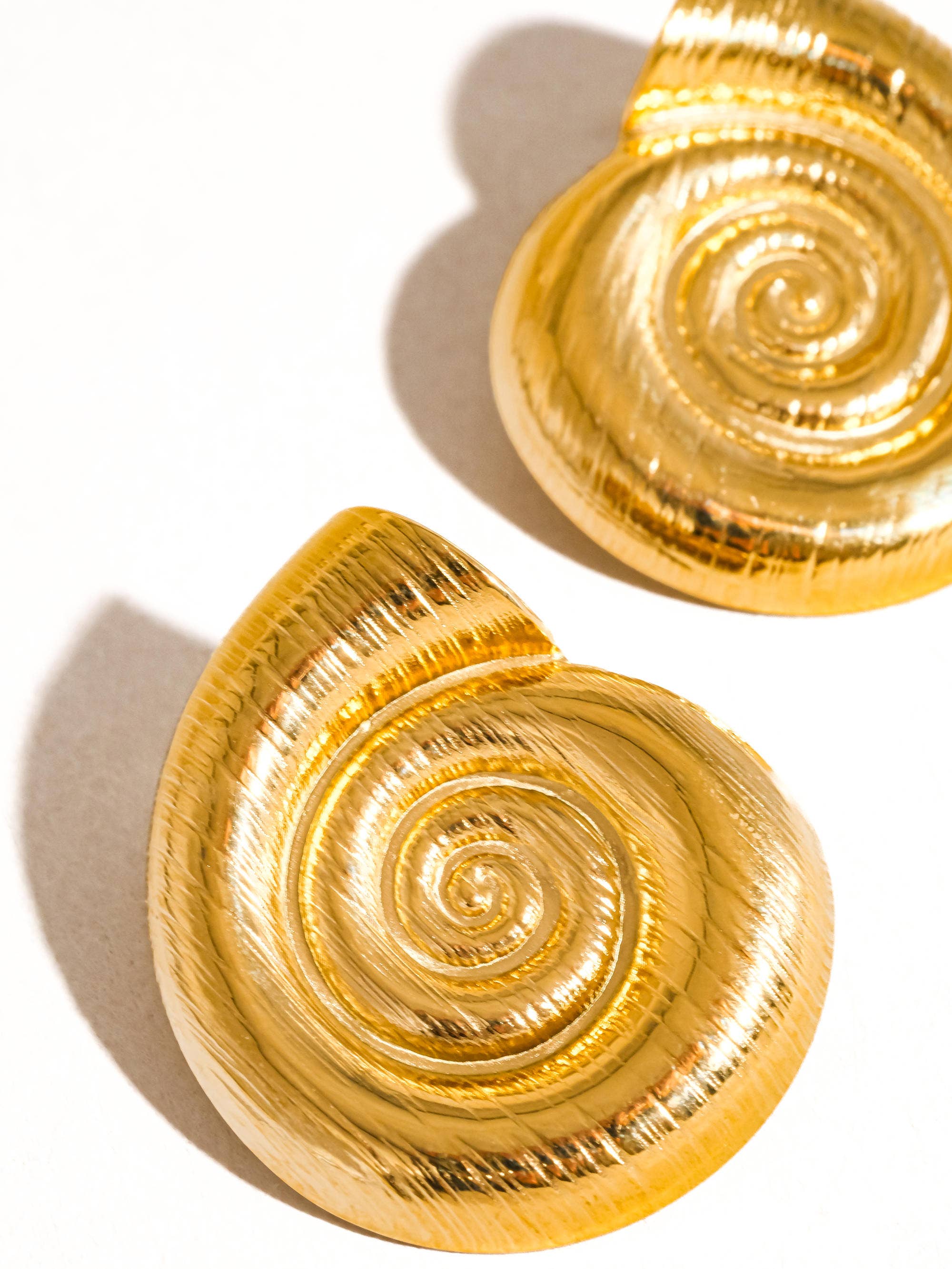 Seashell Statement Studs