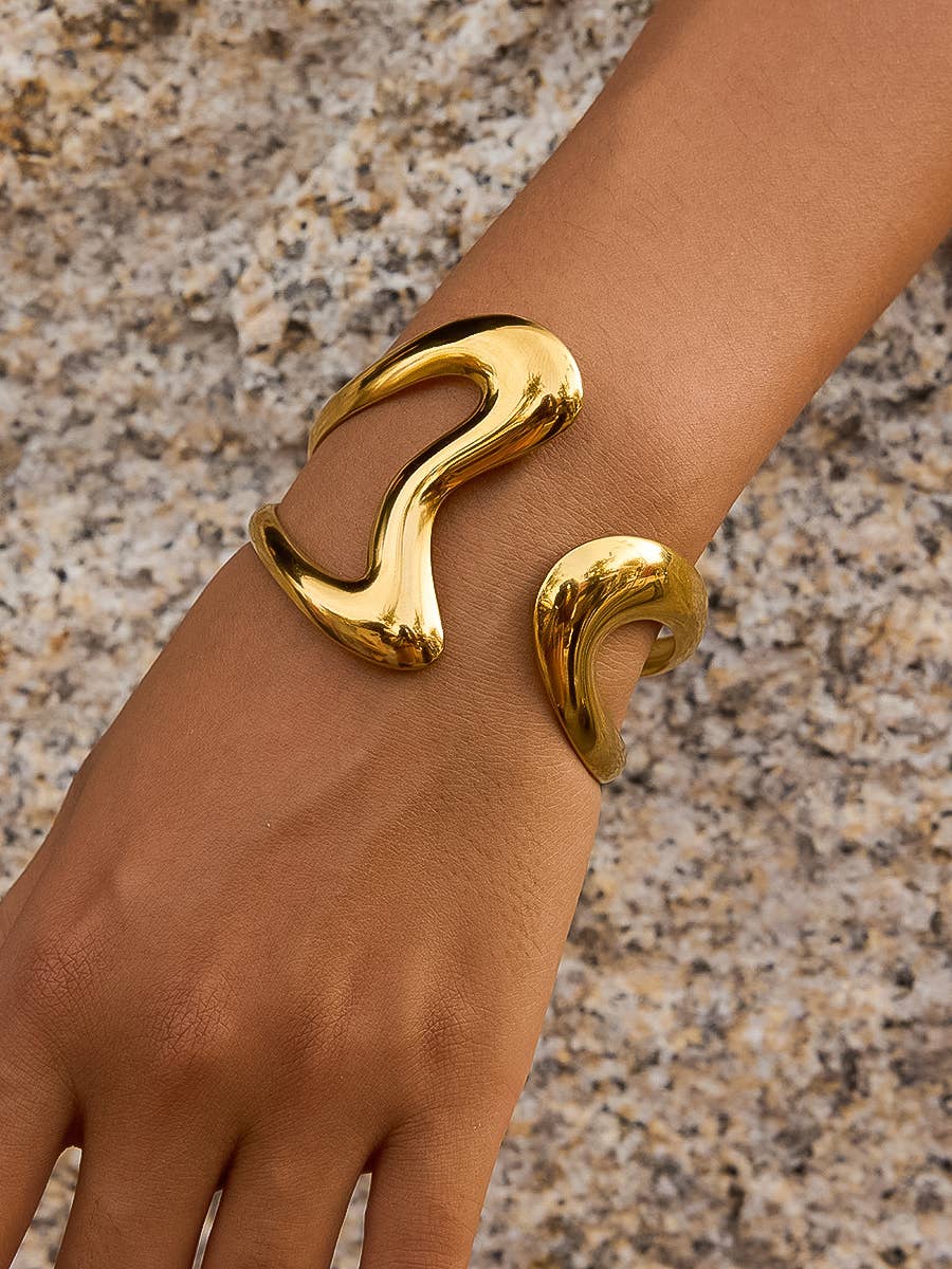 Giselle Abstract Cuff Bracelet