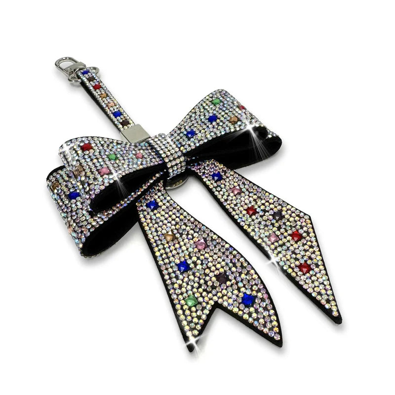 Bejeweled Bow Purse Charm