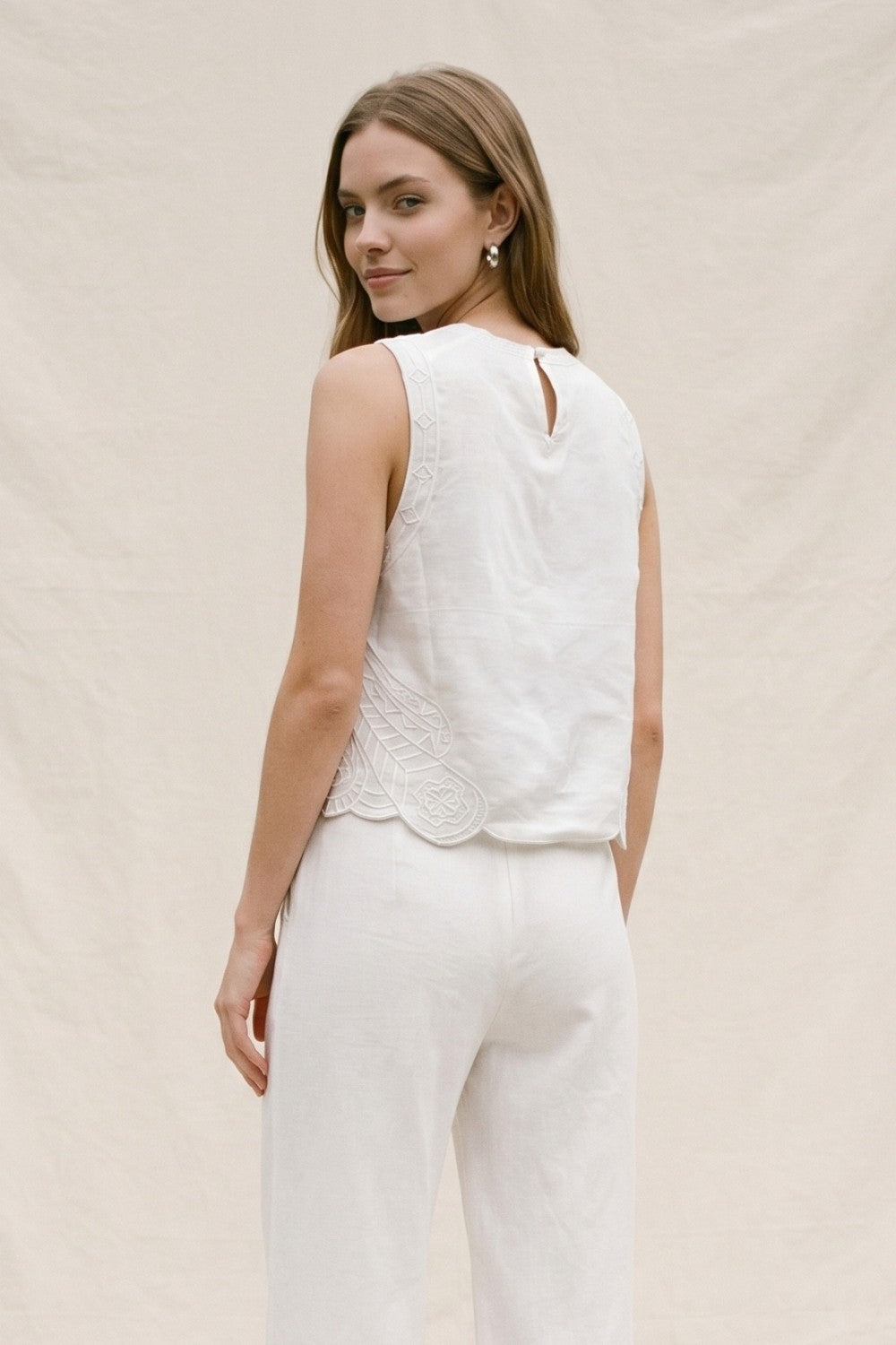 Loren Embroidered Top