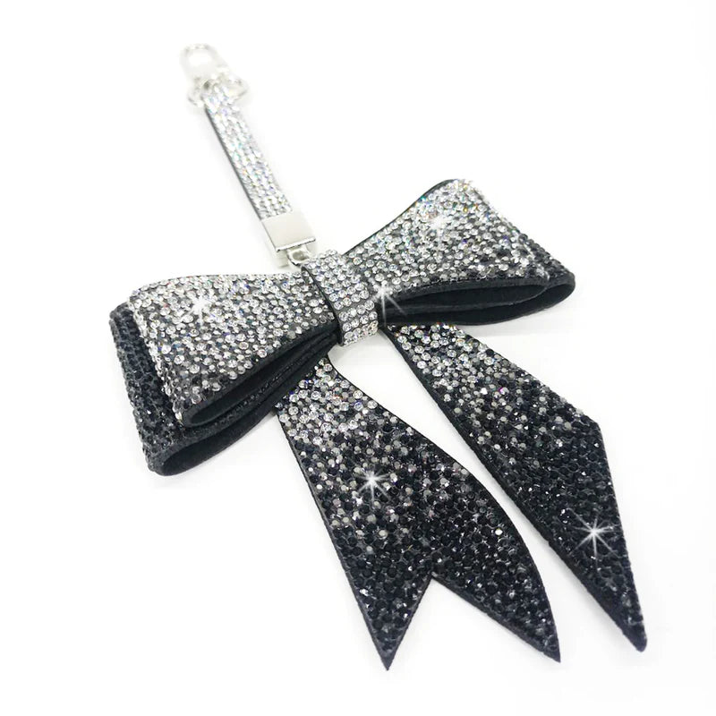Bejeweled Bow Purse Charm