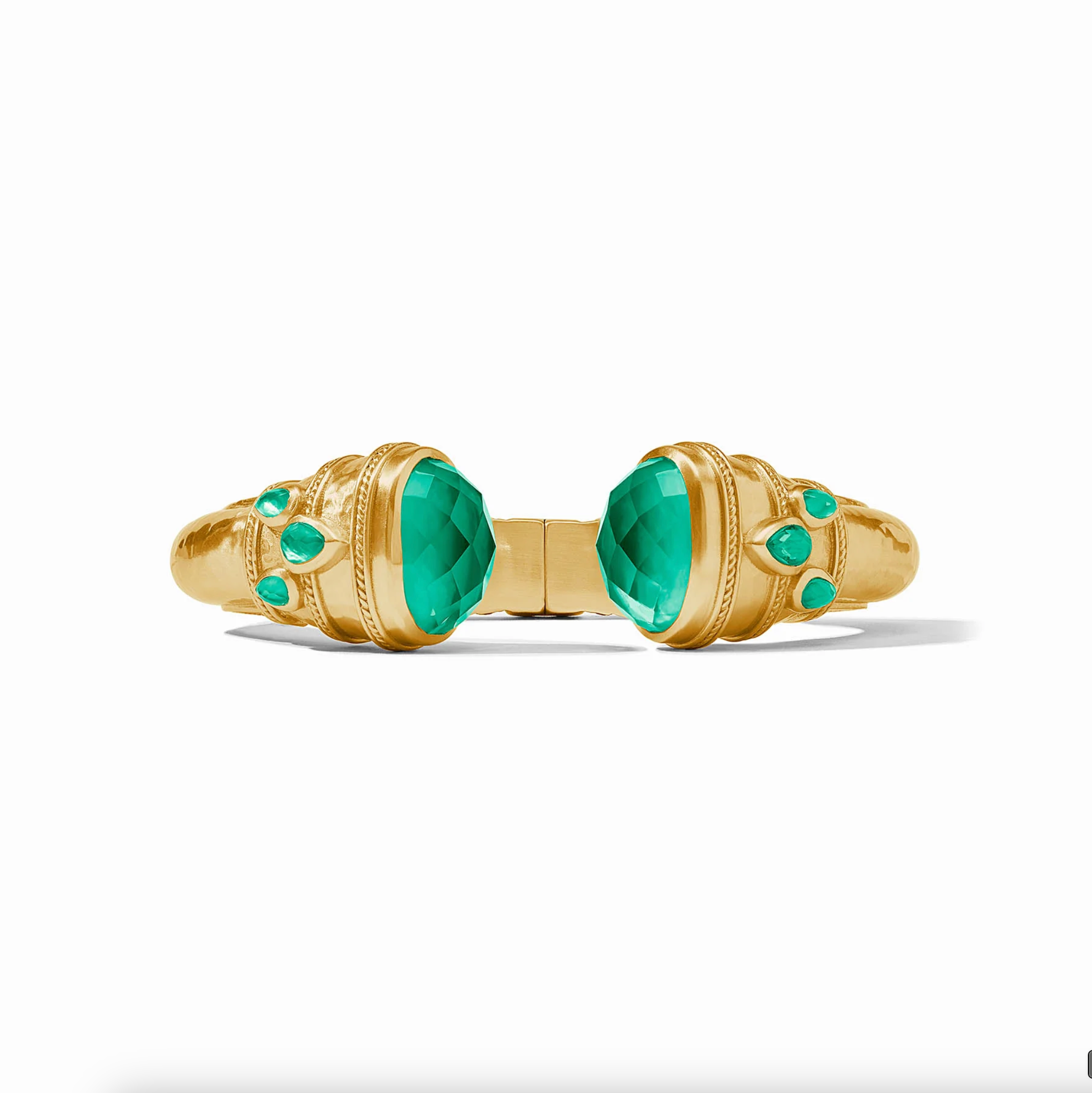 Cannes Cuff Iridescent Emerald Green
