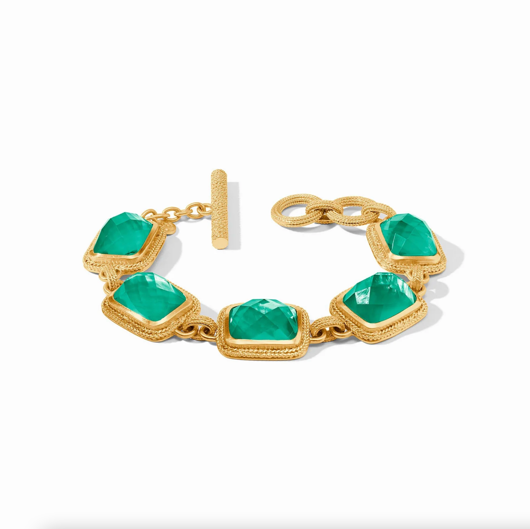 Cheval Stone Bracelet Iridescent Emerald Green