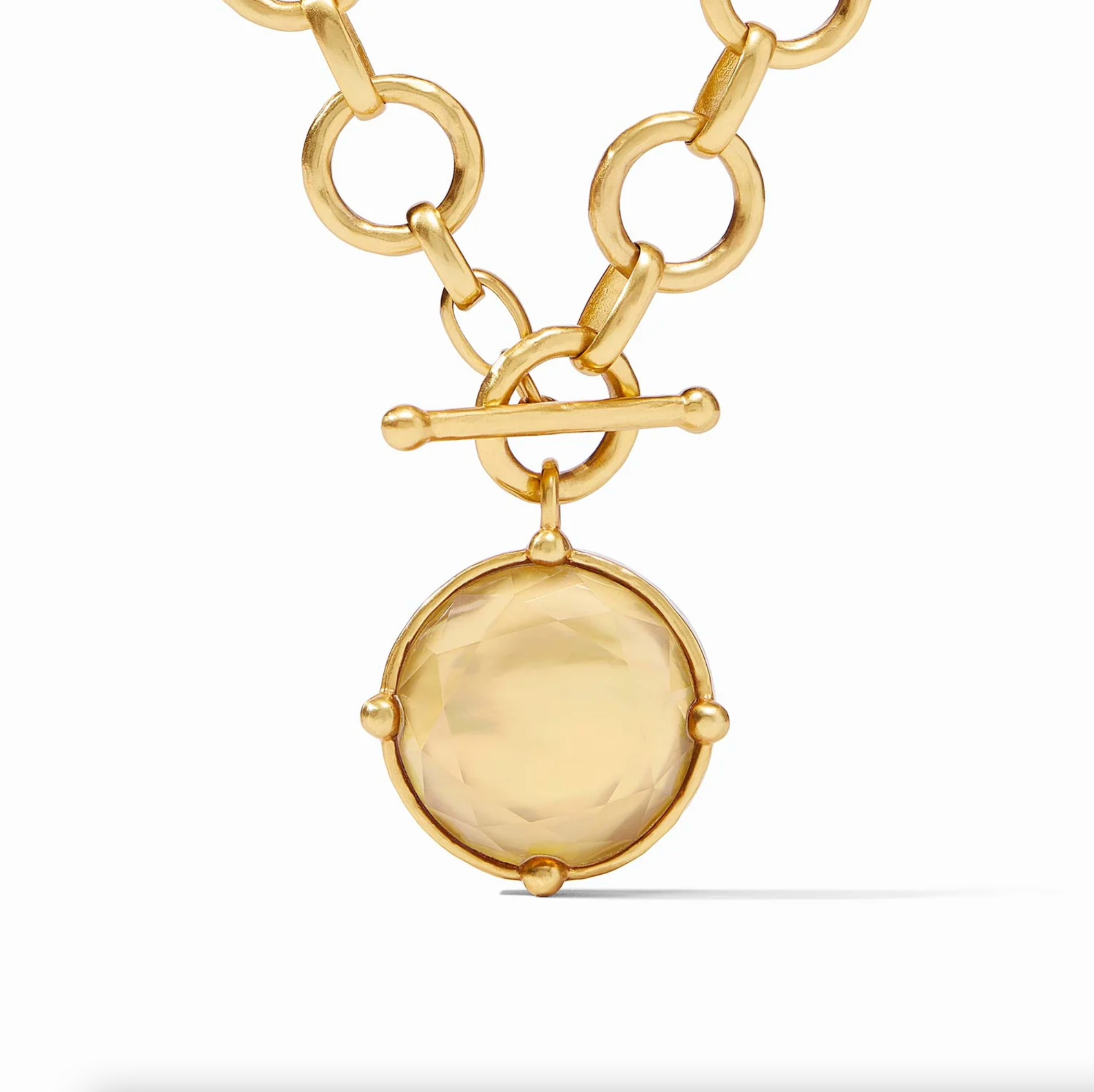Honeybee Statement Necklace Iridescent Champagne