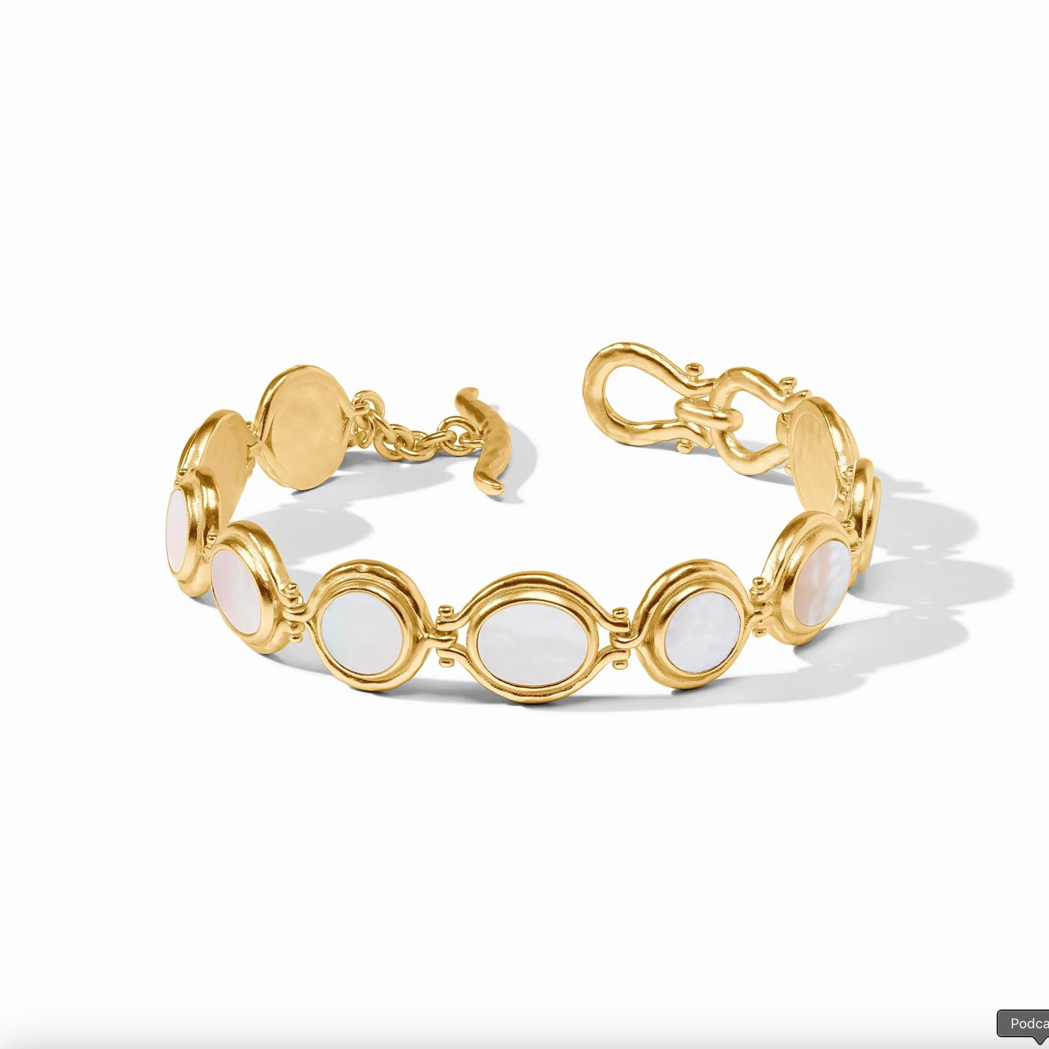 Julie Vos Saratoga Tennis Bracelet Mother of Pearl