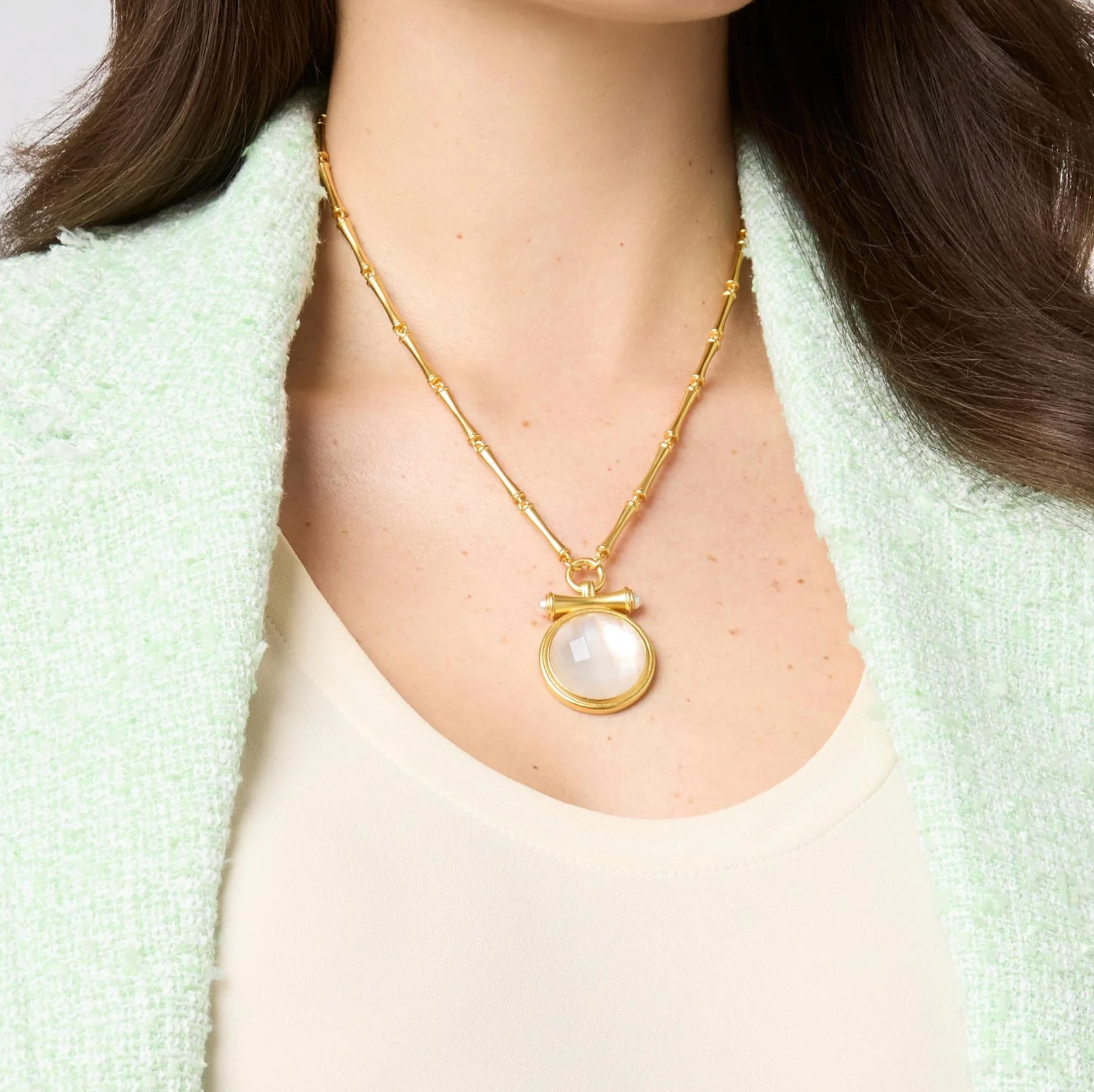 Bamboo Statement Necklace Julie Vos