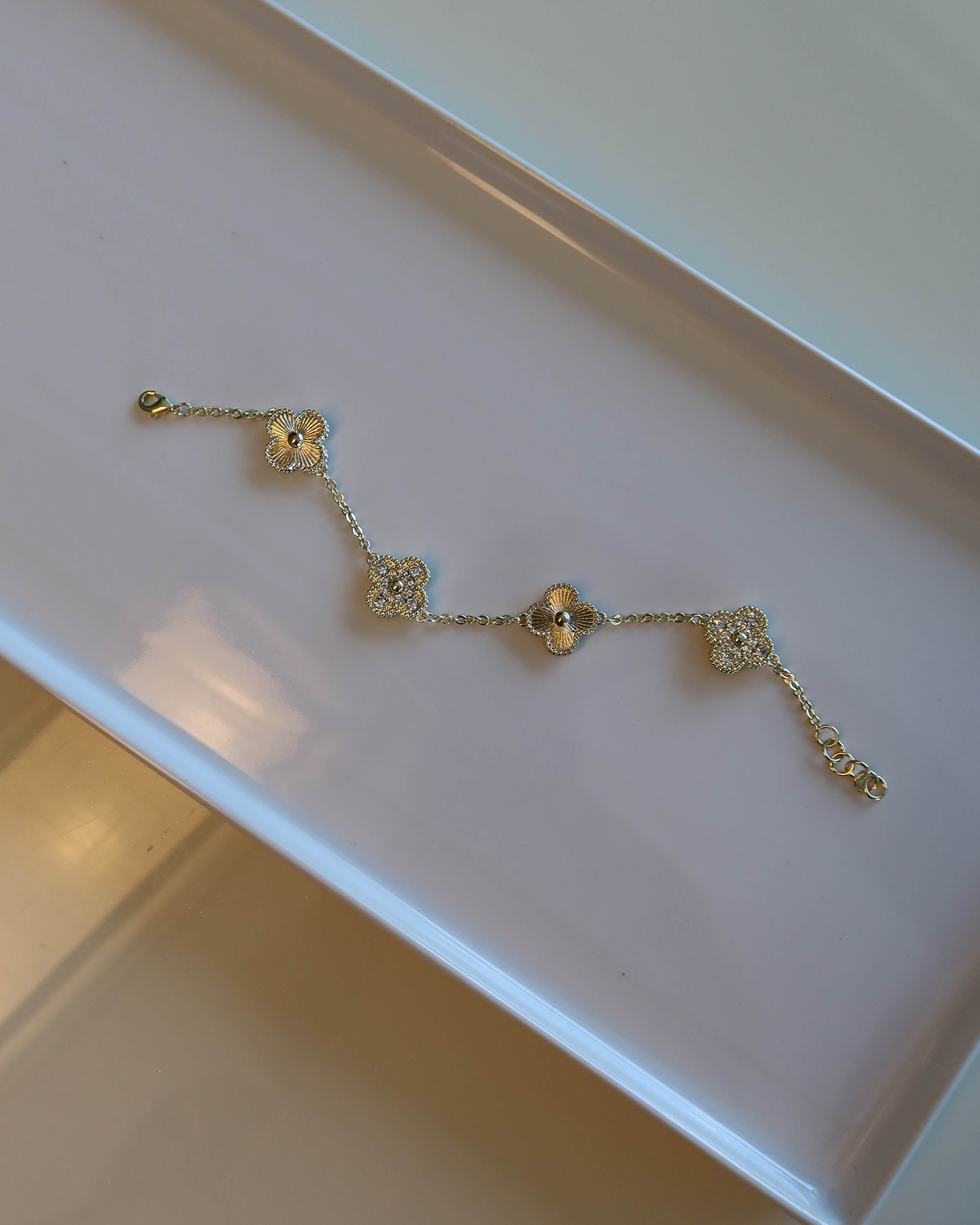 The Clover Bracelet with CZ Accents II