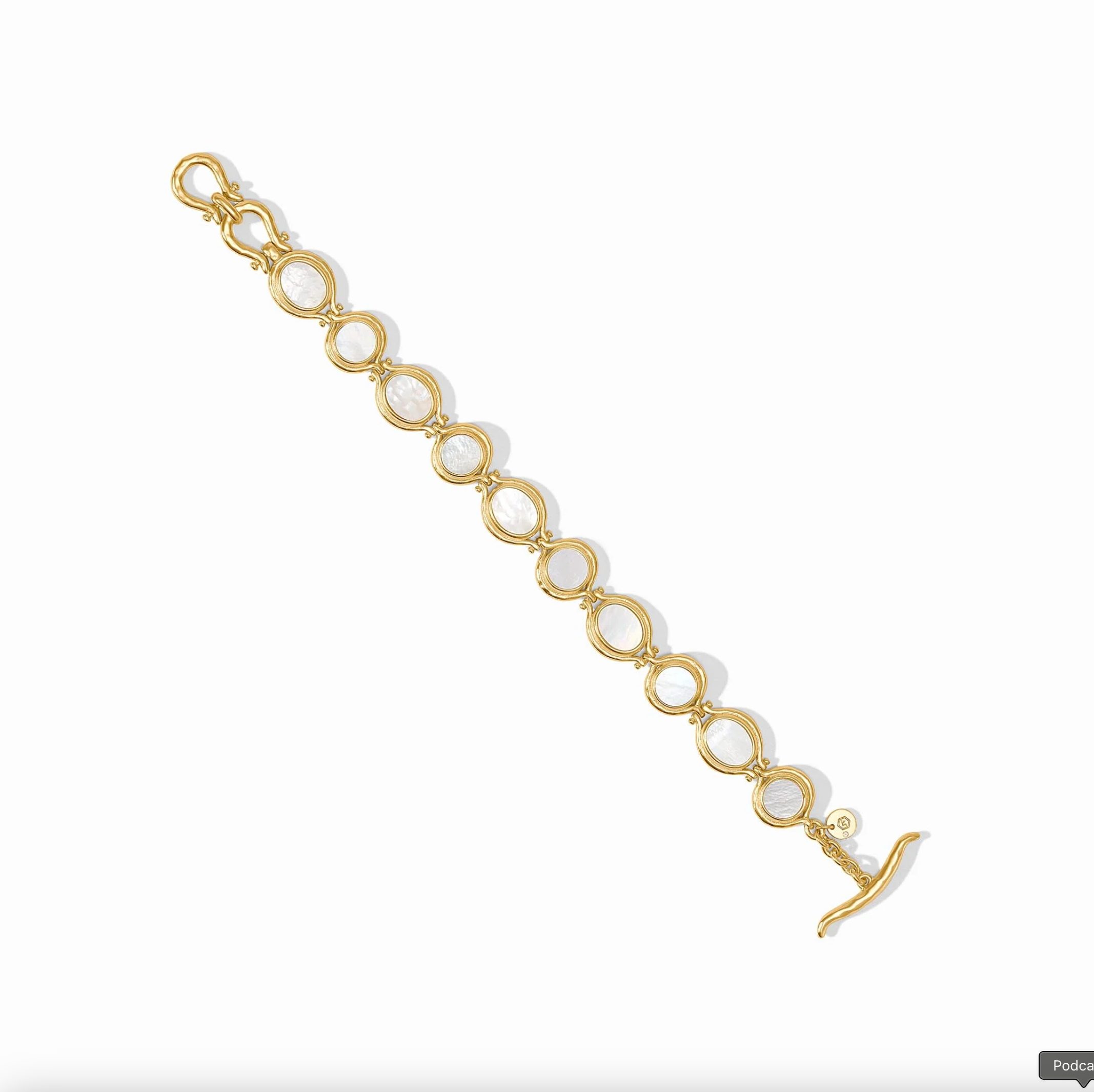 Julie Vos Saratoga Tennis Bracelet Mother of Pearl