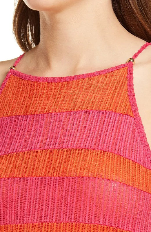 Riviera Mesh Knitted Mini Dress