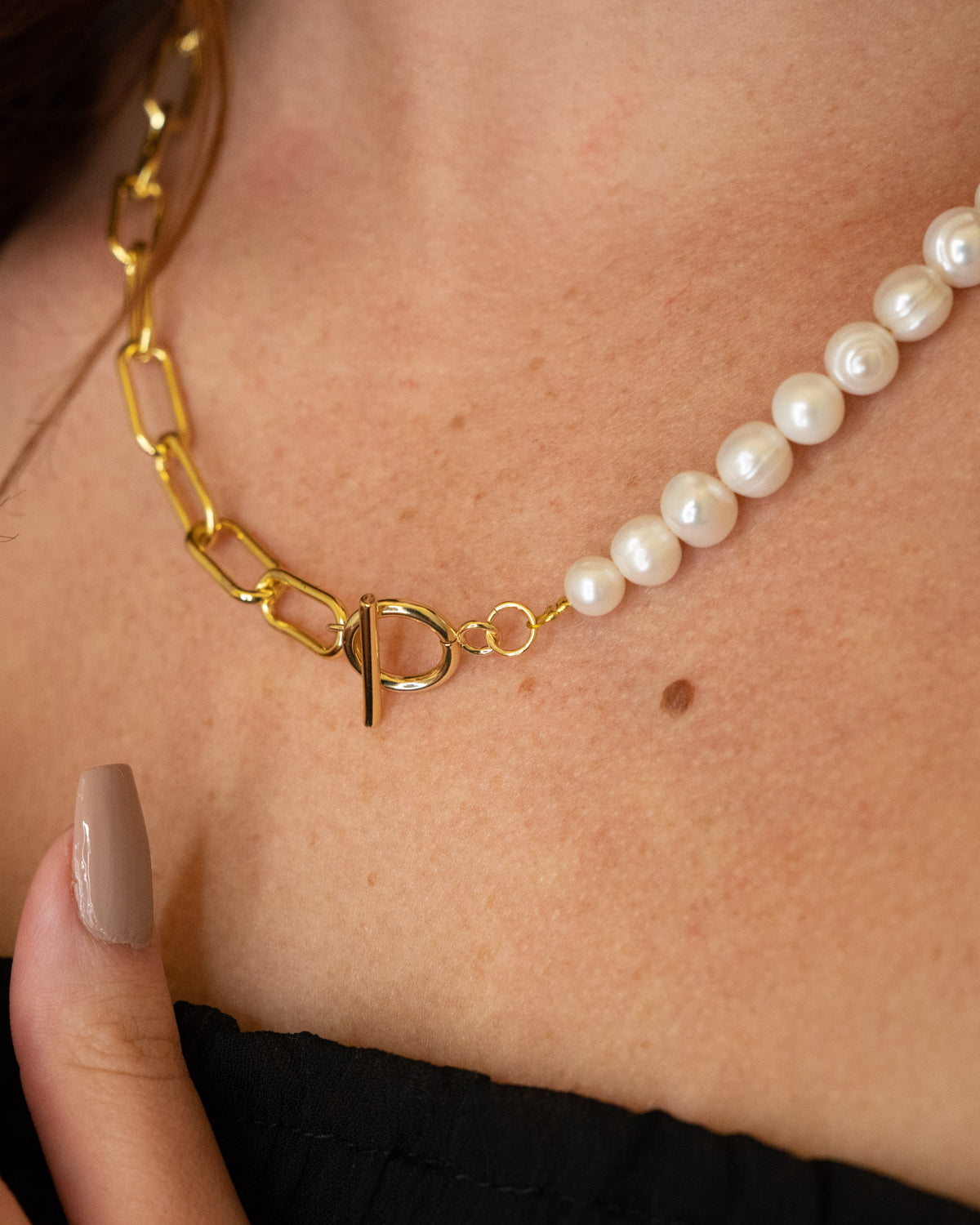 Pearl Toggle Necklace