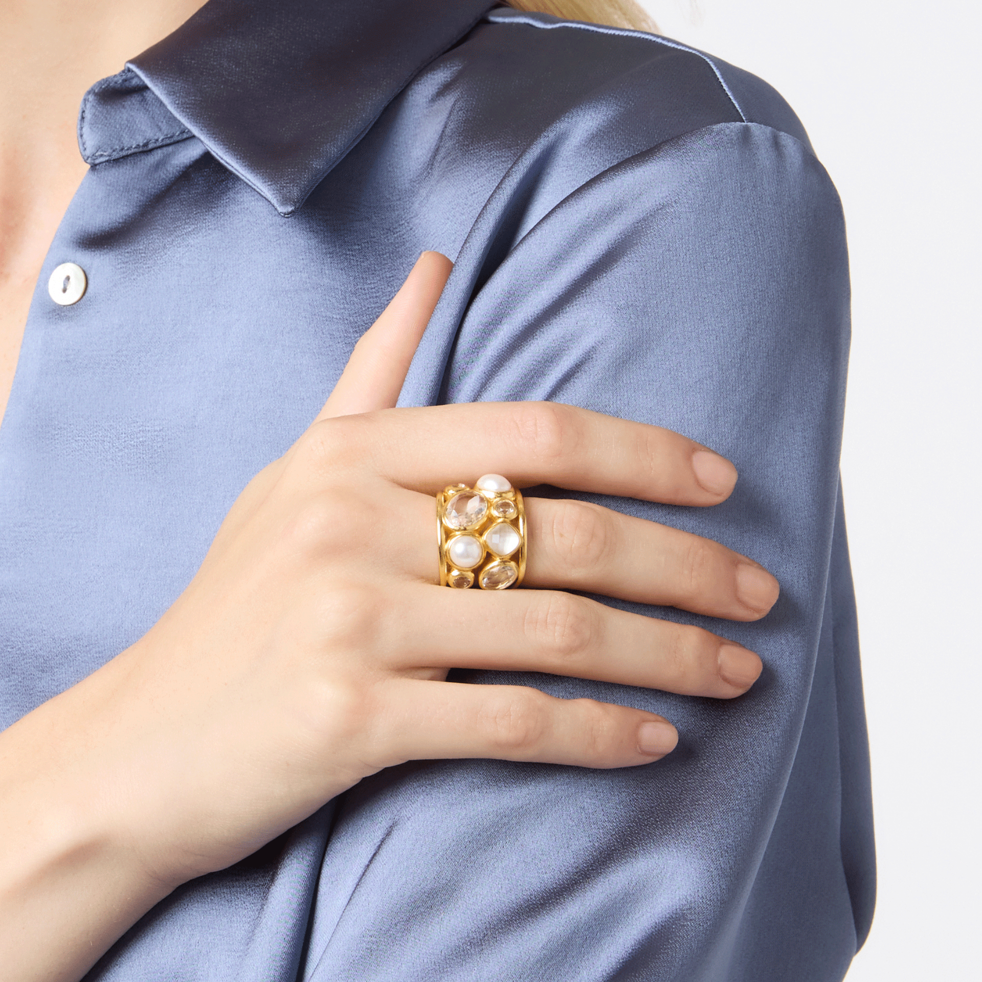 Julie Vos Kaleidoscope Statement Ring