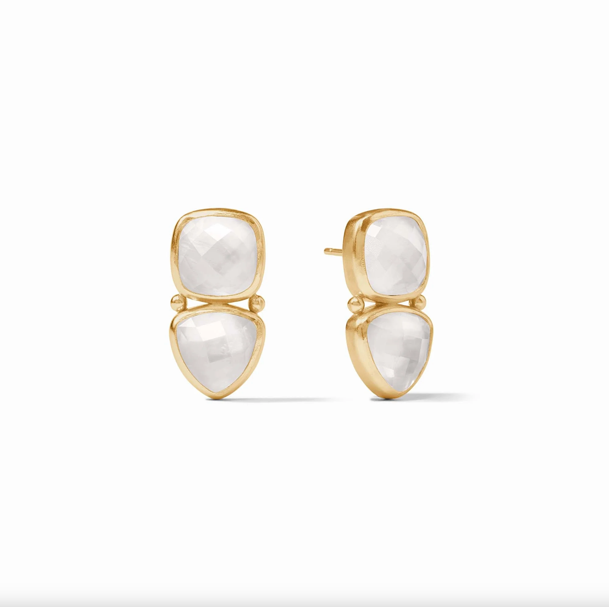 Aquitaine Midi Earring Iridescent Clear Crystal